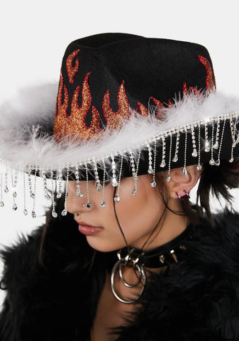 Devil's Inferno Flame Cowboy Hat