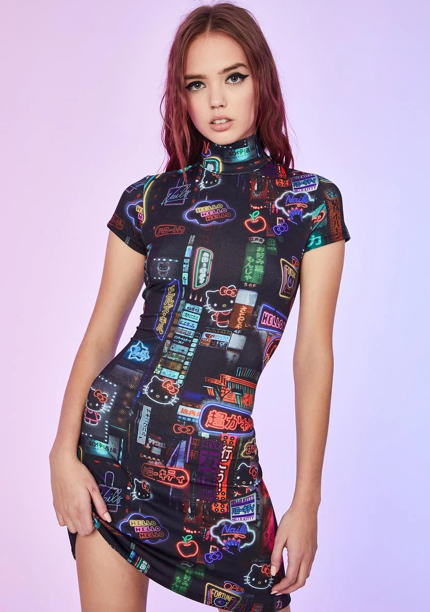 Pixel City Mini Dress