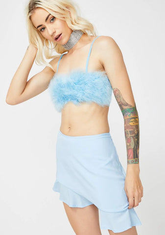 Lala La Fleur Boob Tube- Blue