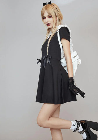 Haunting Hallways Flared Mini Dress