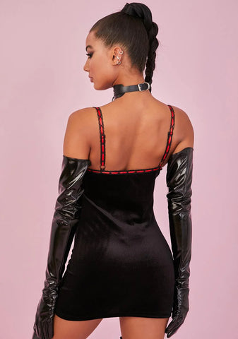 Crimson PS I Love You Velvet Dress