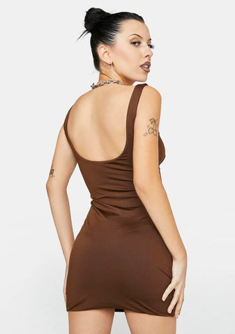 Stop The Clock Cutout Mini Dress