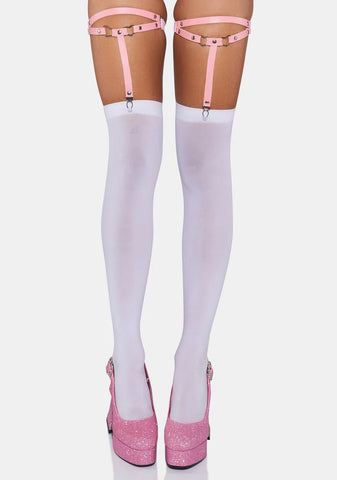 Sweet Dark N Dainty Heart Ring Garters