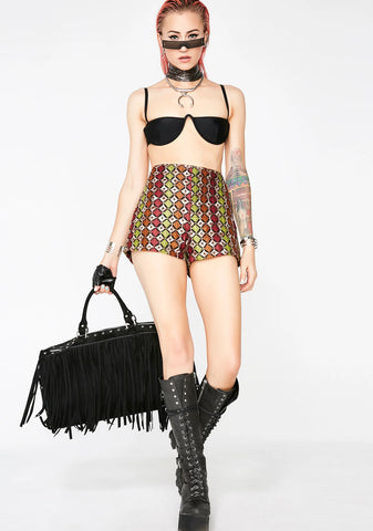 Down To Earth Crochet Shorts