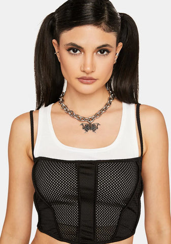 Night Wins Every Time Corset Top