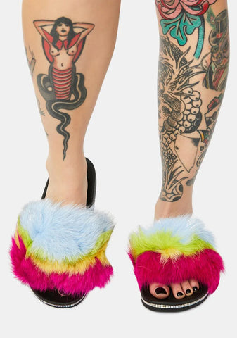 Can You Hang Faux Fur Slide Sandals