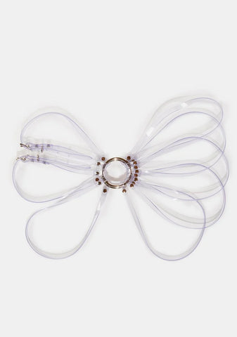 Clear Vinyl Strappy O-Ring Harness