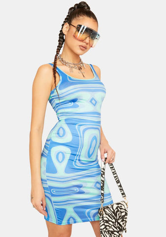 My Rules Swirl Print Mini Dress