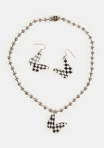 Subtle Flutters Necklace Set