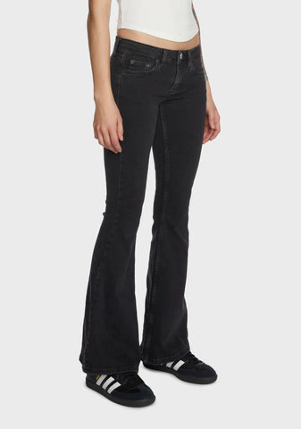 Low Rise Flare Jeans
