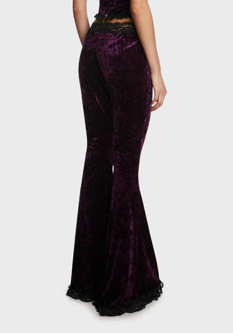 Traditional Alchemy Flared Leggings - Purple