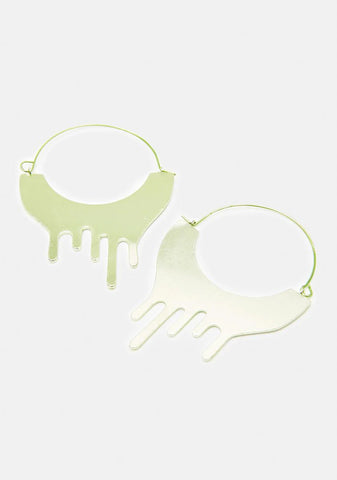 Slime Time Hoop Earrings