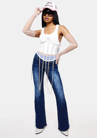 Pink Tulle Hun Gloves