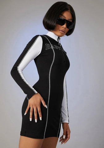 Make My Mark Zip-Up Dress