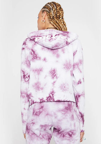 Tie Dye Crop Hoodie