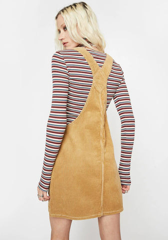 Corduroy Pinafore Dress
