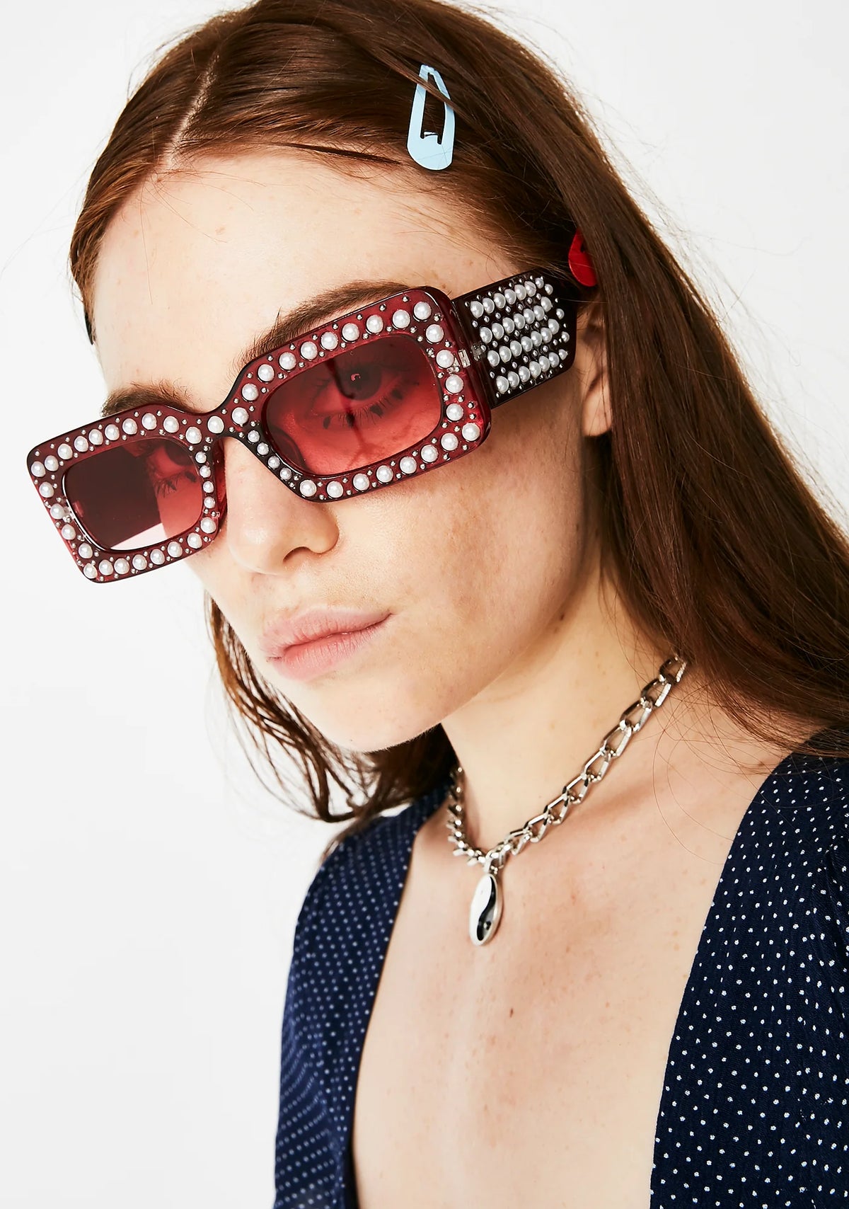 Heart Upper Class Pearl Sunglasses