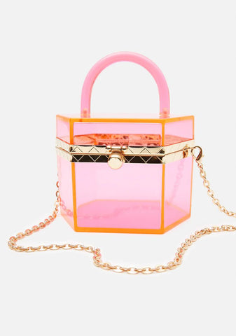 Pink Marcie Acrylic Handbag