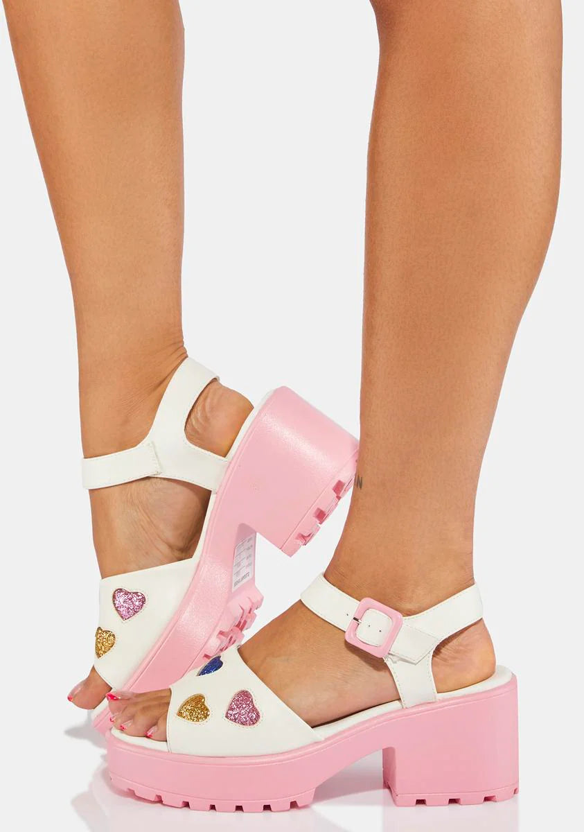 Sticky Sweet Heart Sandals