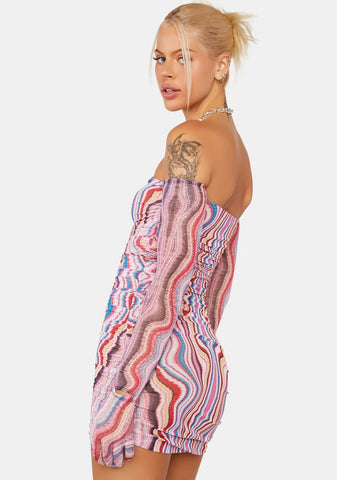 Multi Wave Danni Mini Dress