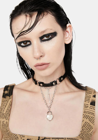 Bleeding Love Vegan Leather Choker