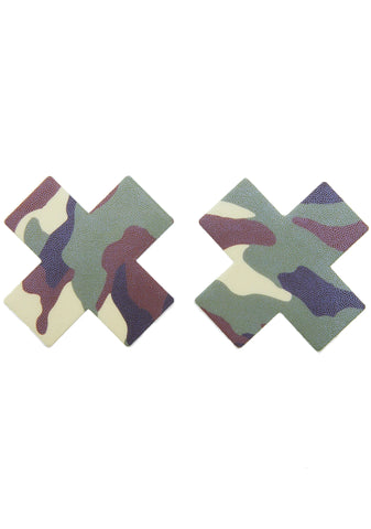 Green Camo Cross Pasties