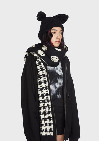 Not So Happy Knit Scarf