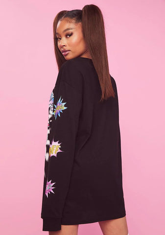 Boom Boom Pow Oversized Graphic Tee