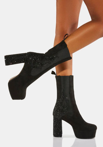 Apparent Lies Platform Boots