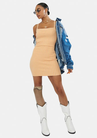 Tangy Good Days On My Mind Mini Dress