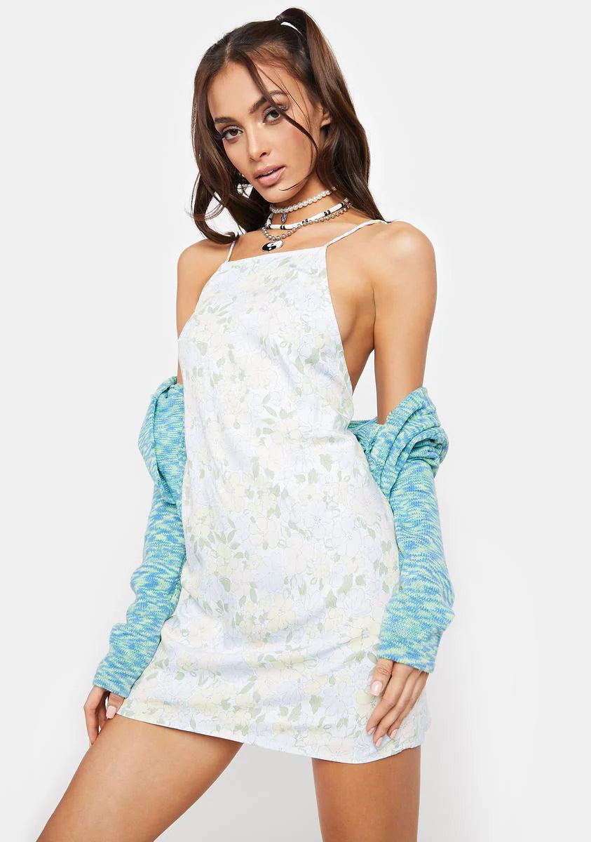 Wash Out Pastel Floral Zhisen Dress