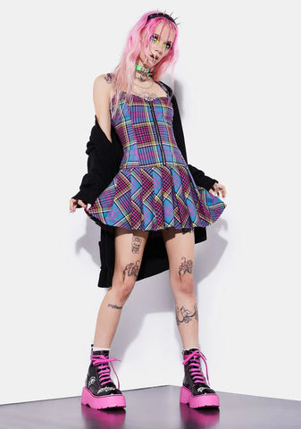 Risky Business Plaid Dress