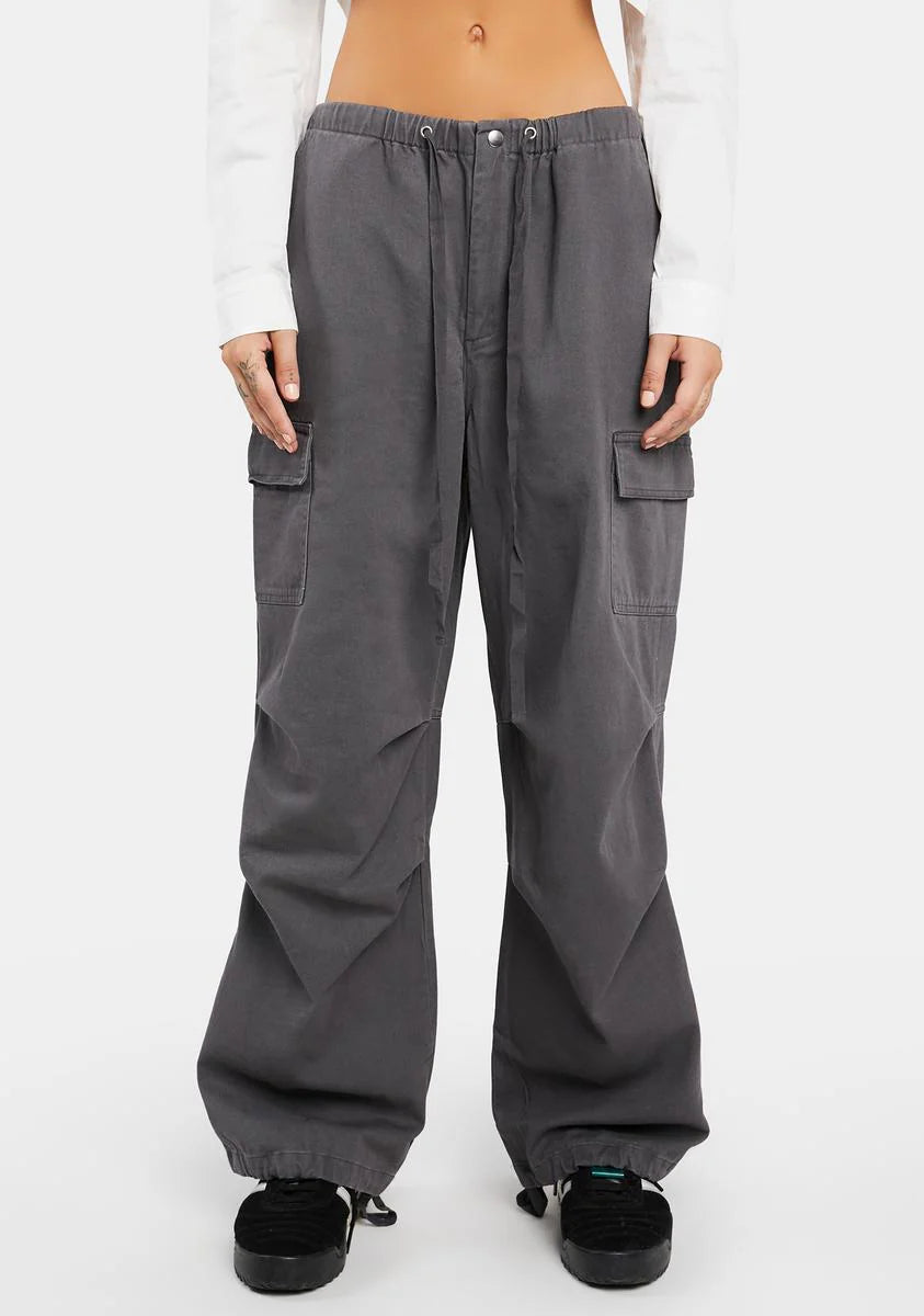 Cement Parachute Cargo Pants