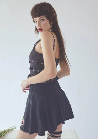 Share Ur Feelings Embroidered Skirt