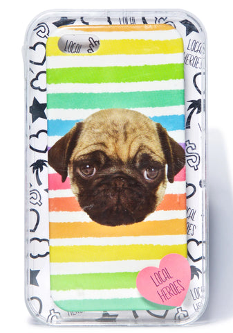 Rainbow Pug iPhone 5 Case