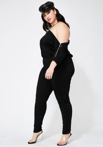 Came To Werk Zip Jumpsuit