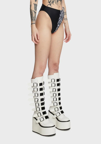 Smiley Split High Waist Bottoms