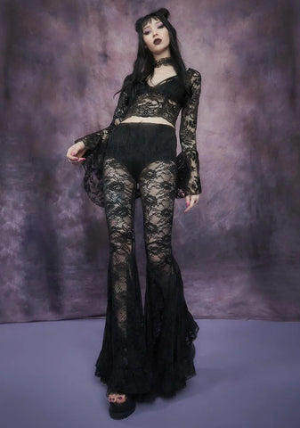 Shadows Of Moonlight Lace Bell Bottoms