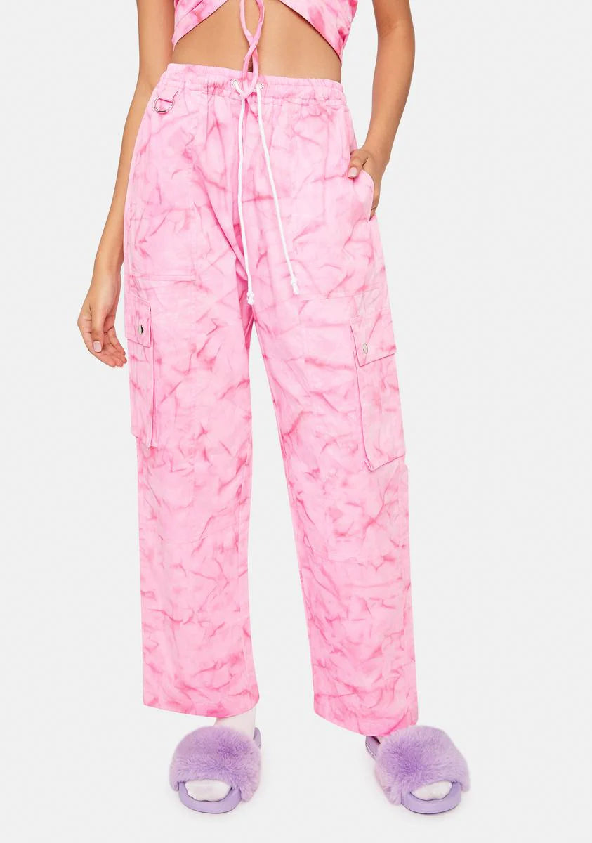 Pink Get It Poppin Cargo Pants