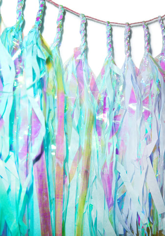Mermaid Rainbow Tassel Banner