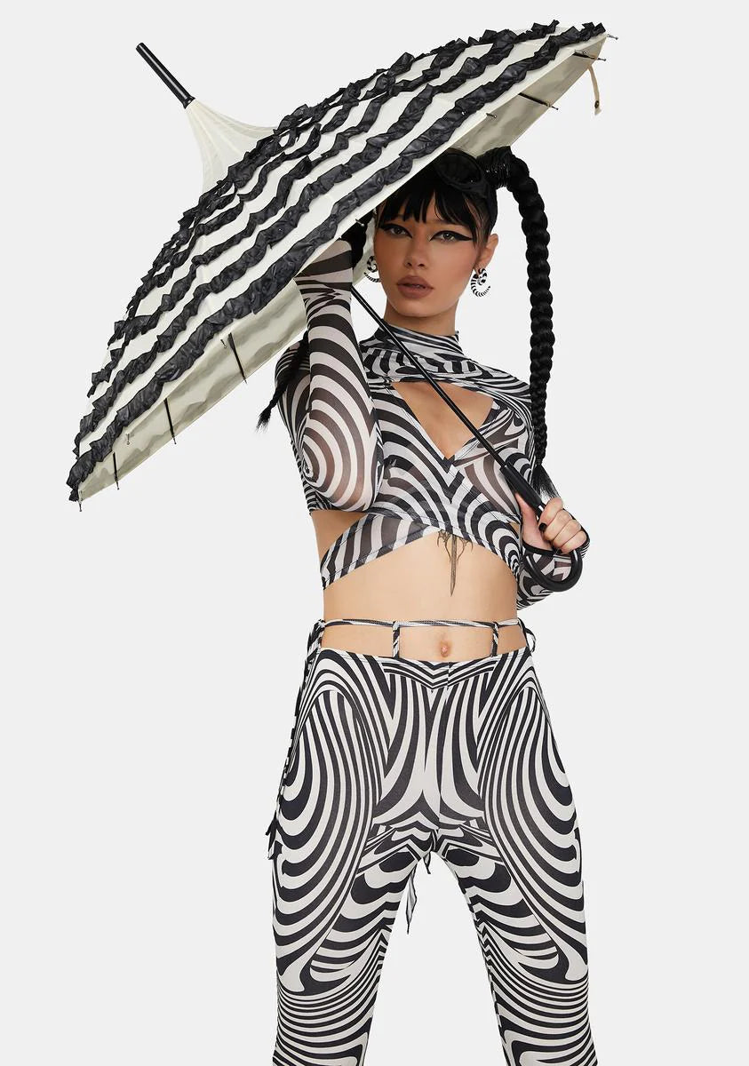 Take A Stroll Striped Umbrella