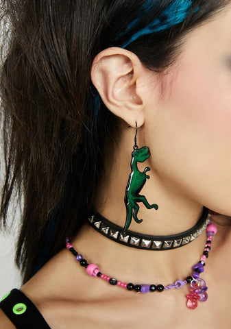 Dino Effect Drop Earrings