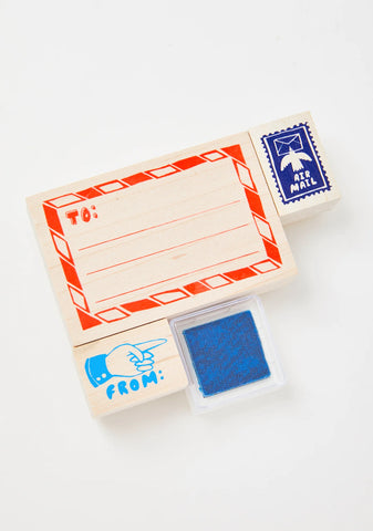 Air Mail Rubber Stamp Kit