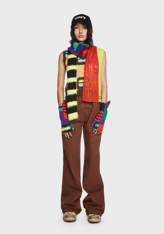 Spliced Fingerless Gloves