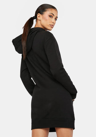 Long Sleeve French Terry Hoodie Dress