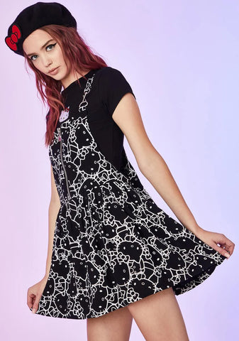 Shadow Dimension Pinafore Dress