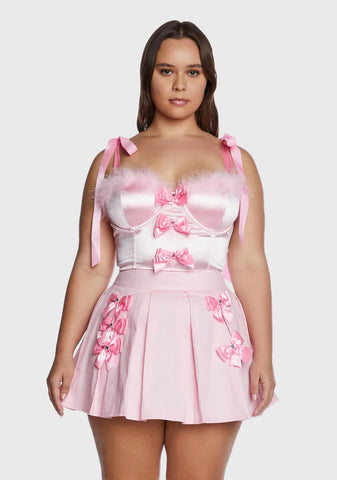 Plus Artistic Dazzle Bustier Top