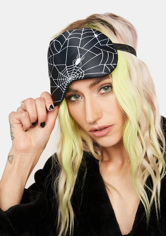 Spider Web Sleep Mask
