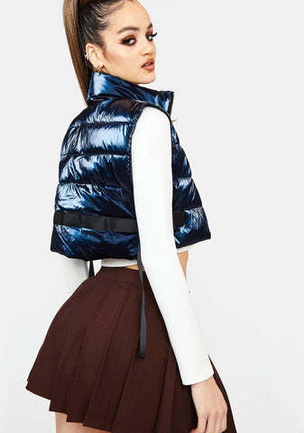 Can U Not Cropped Puffer Vest