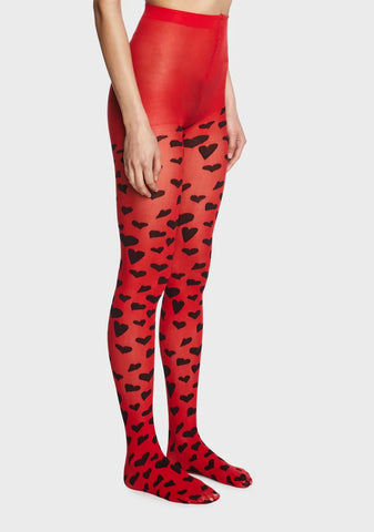 All Loved Up Heart Tights